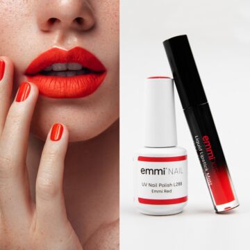 Shellac + rouge à lèvres "Emmi Red