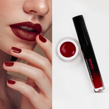 Gel coloré + rouge à lèvres "Emmi Red