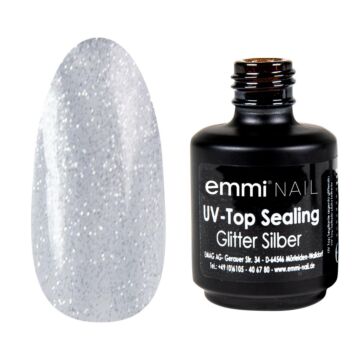 Emmi-Nail UV/LED-Top Sealing Glitter *argenté* 14ml