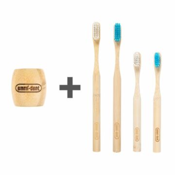 Emmi-dent Support en bambou + brosse à dents au choix