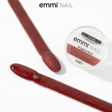 Emmi-Nail Gel pailleté Magical Red -F441-