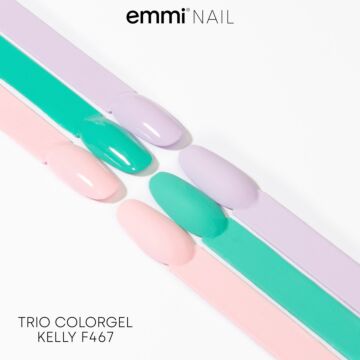 Emmi-Nail Creamy-ColorGel Mini Set 3 pièces "Kelly" -F467-