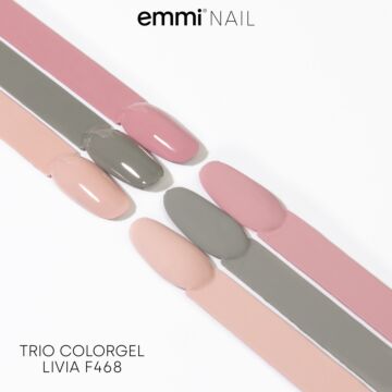 Emmi-Nail Creamy-ColorGel Mini Set de 3 pièces "Livia" -F468-