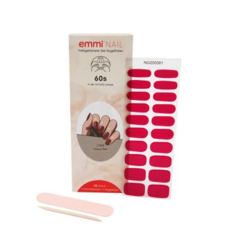 Emmi-Nail Gel Films pour ongles Classic Red 20pcs.