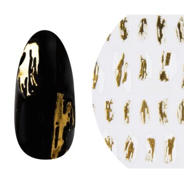 Emmi-Nail 3D Art Nail Sticker Brushing You "Or/Blanc