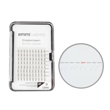 Emmi®-Lashes Silk VOLUME- Lashes Cils uniques 12mm 8D 0.05mm