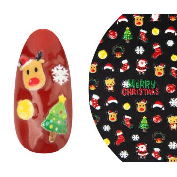 Emmi-Nail 5D Art Nail Sticker Père Noël 2