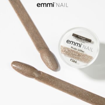 Emmi-Nail Gel de couleur Nude Glitter 5ml -F366-