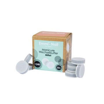 Emmi-Nail Manicure/Pedicure Tampon interchangeable moyen 30 pièces -K240-
