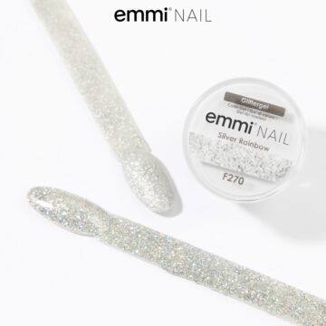 Emmi-Nail Gel pailleté Silver Rainbow 5ml -F270-