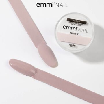 Emmi-Nail Gel de couleur Nude 2, 5ml -F098-