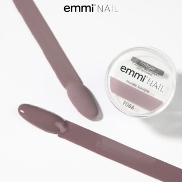 Emmi-Nail Gel de couleur Nude Taupe 5ml -F066-