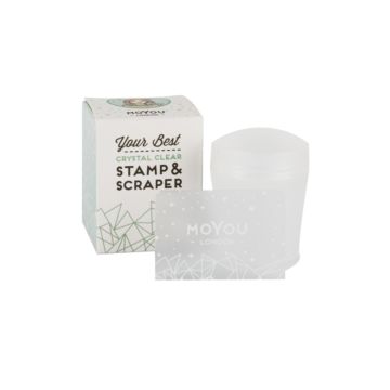 MoYou-London Crystal Clear Stamper et Scraper