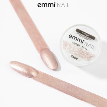 Emmi-Nail Gel de couleur métallique Ivory -F409-