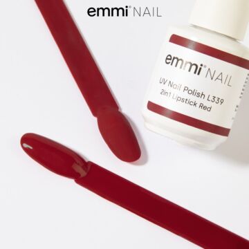 2in1 Emmi Shellac vernis UV/LED Lipstick Red -L339-