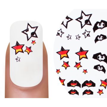 Emmi-Nail Watertattoo football Allemagne étoile