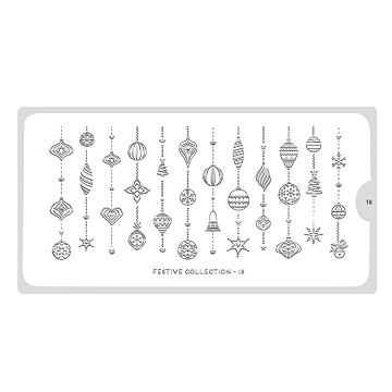 MoYou-London Stamping Pochoir Festive 18